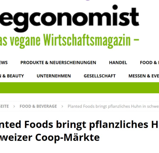 Planted Foods porta il pollo a base vegetale nei negozi Swiss Coop