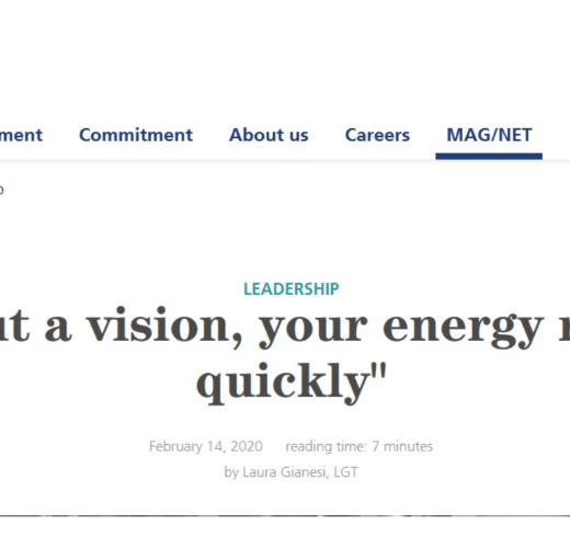 LGT - "Senza una visione, l'energia si esaurisce rapidamente".